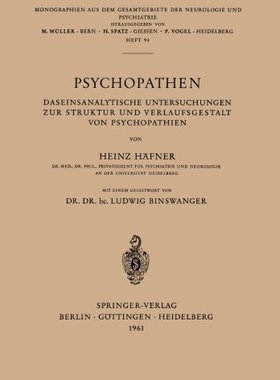 【预订】Psychopathen: Daseinsanalytische Unt...