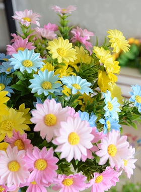 雏菊绢花假花装饰花非洲菊跳舞兰