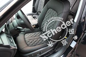 史耐德真皮座椅12款新奥迪A6L黑色菱形格工艺真皮 北京实体