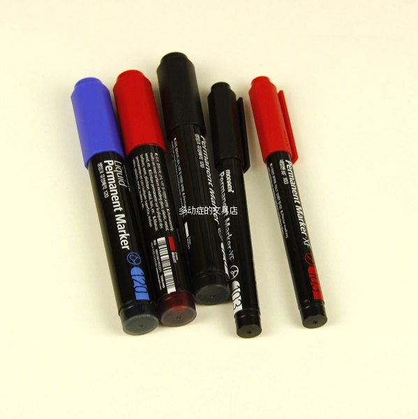 满79包邮 韩国慕娜美MONAMI 0.5/2mm记号笔 3色