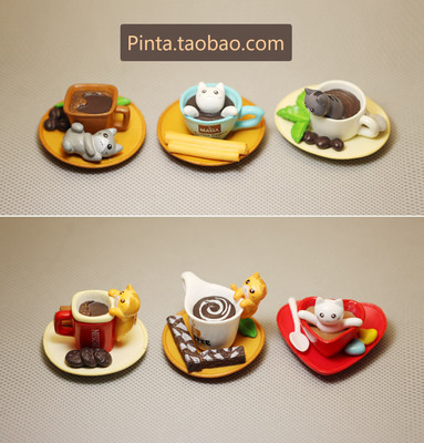 日本正版食玩摆件卡通可爱小猫