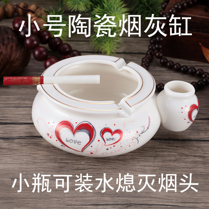 包邮精品青花实用欧式复古烟灰缸