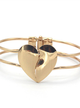 韩版欧美风磨砂心形礼物多层手环