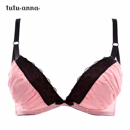 tutuanna女士文胸 有插垫 日系性感圆点内衣 蕾丝边-tmall.com天猫