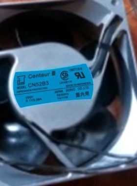 全新日本Centautr CN52B3 120*120*38MM 208-230V 14/13W风扇
