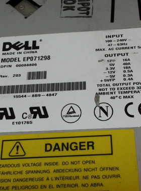 DELL PowerEdge6400 PE4300 4400 6300 6400服务器电源 EP071298