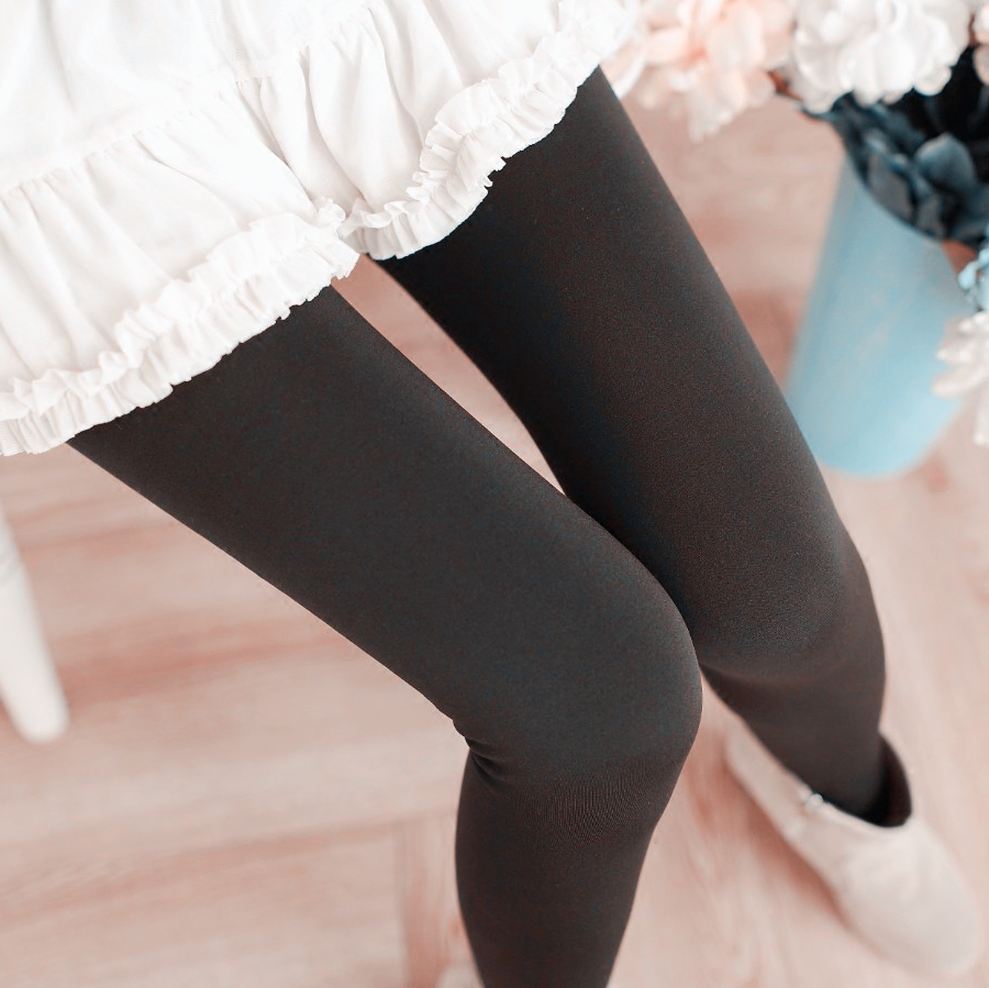 Pantalon collant jeunesse simple en coton - Ref 753182 Image 3