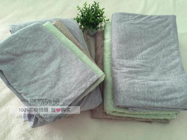 外贸余单 全棉四件套 有机彩棉 针织棉单人被套 床笠 枕套