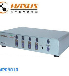 海硕HASUS|4口自动桌面式PS/2 KVM切换器|MPC4010 4口KVM原装正品