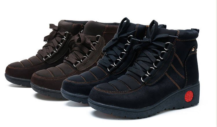 泰昊源侧拉链老北京布鞋冬款女鞋休闲坡跟加绒保暖防滑妈妈鞋棉鞋