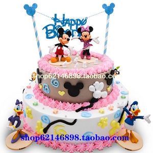 米奇米老鼠场景创意六一儿童节生日蛋糕福州同城定制个性儿童创意
