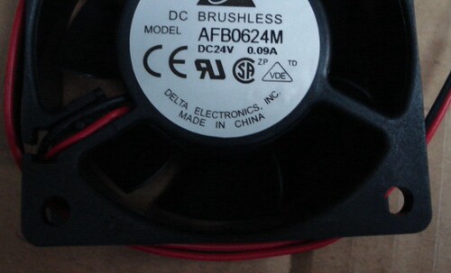 AFB0624M DC24V 0.09A 原装台达DELTA 60*60*25MM 双滚珠轴流风扇