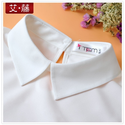 艾藤秋冬新款雪纺百搭白衬衣领子
