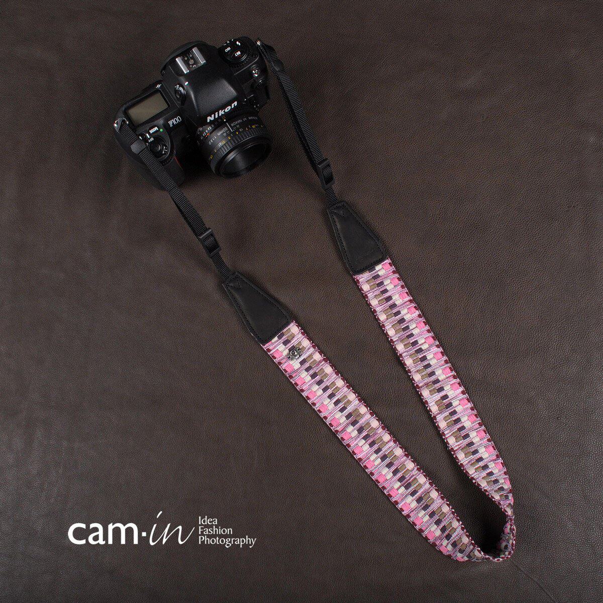 cam-in 编织系列专业时尚相机背带 通用接口 cam8296
