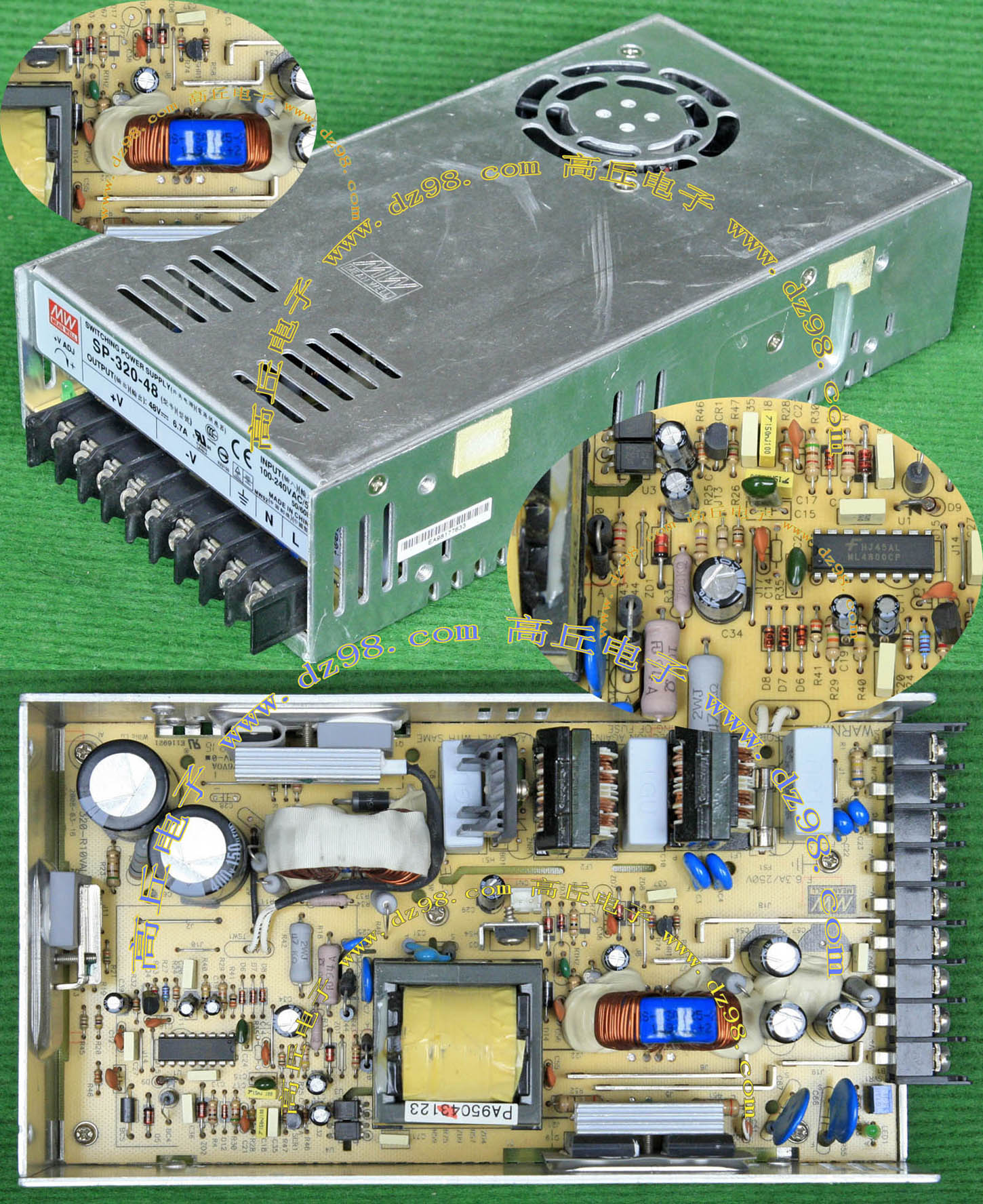 原装拆机 MW 明纬 SP-320-48 48V 6.7A 320W 40-56V可调 开关电源
