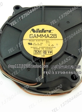 原装正品 NIDEC A34781-57 GAMMA28 12V 0.23A 7厘米 投影机风扇