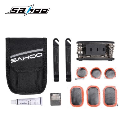 SAHOO山地自行车修单车工具修补套装多功能组合补胎撬胎棒内六角