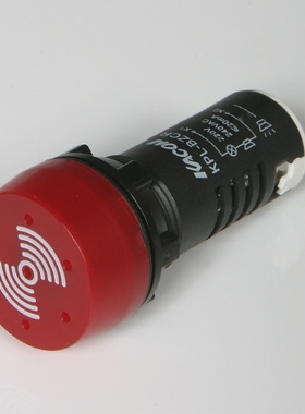 凯昆KACON Φ22/25mm红色间断音电子式蜂鸣器/喇叭KPL-BZIR 220V