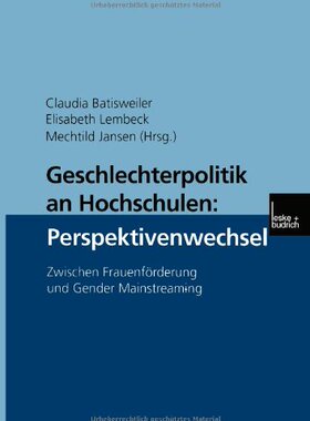 【预售】Geschlechterpolitik an Hochschulen: Perspektiv...