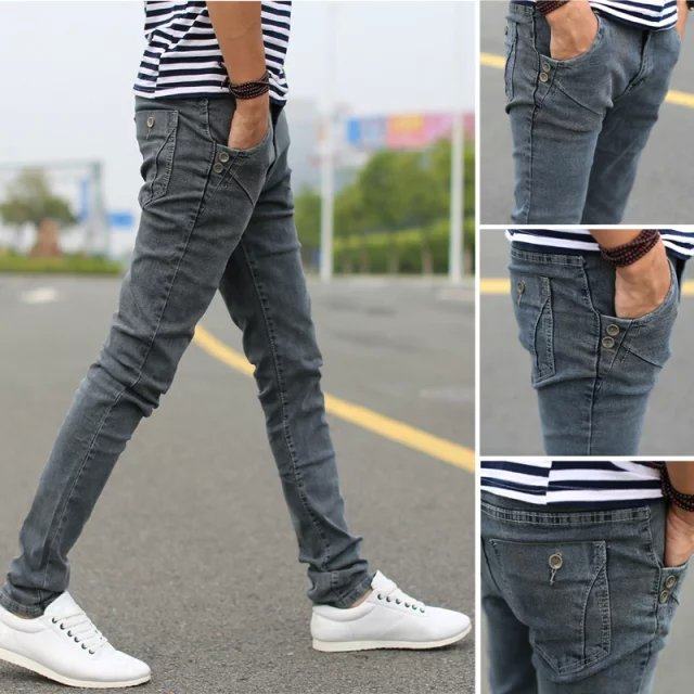Jeans pour adolescent pieds Slim pour Quatre saisons - Ref 1466722 Image 1