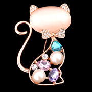 Haomei cute cat Korea women''s Opal suits suit sweater small pin brooch brooch