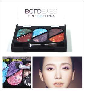 L.A. COLORS BOLD EYES 6色烘焙艺术烤粉眼影细腻干湿两用