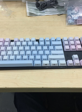 侧刻108键PBT 蓝色妖姬 霜冻之蓝 浸染PBT原厂机械键盘键帽