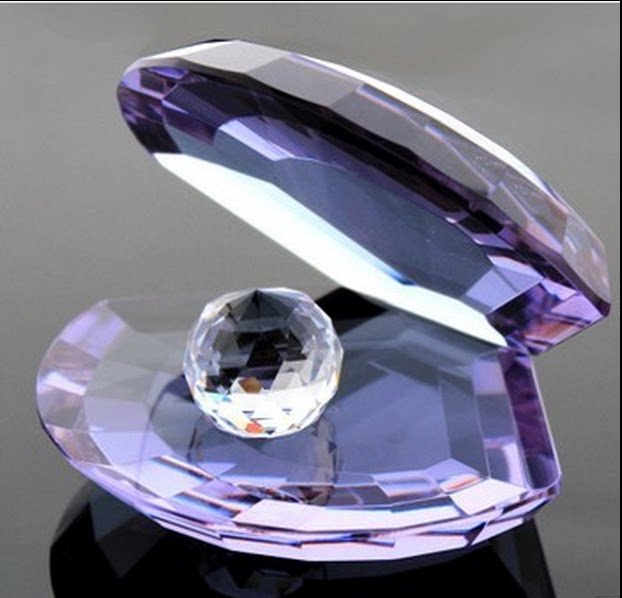 时尚创意水晶河蚌 房间摆件装饰摆饰水晶工艺品摆设礼品家居饰品