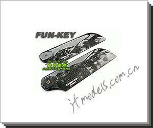 芬记 FK 30~50级 油动电动遥控直升机用碳纤尾桨85mm H0853C 正品