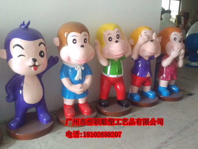 卡通吉祥物喜庆雕塑摆件现货