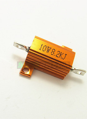 RX24-10W 8.2K 8.2K欧 铝壳电阻 体积19*21*10 金黄色电阻