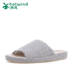 Hot Lady vertical stripes spring home with flat shoes for fall/winter indoor leisure slippers slippers women H31W5405