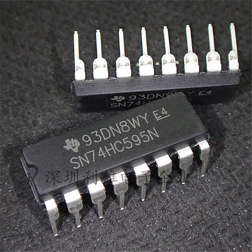 全新 SN74HC595N  直插 DIP-16  8位串行寄存器 现货