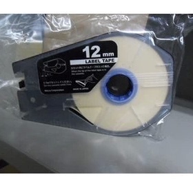 佳能丽标打号机贴纸 12毫米白色 TM-1112W TM-LBC12W/Y