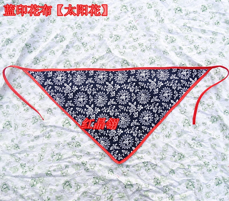加厚纯棉蓝印花布女士头巾民族风演出用围巾头饰三角巾儿童围嘴巾|msdalam kategori Aksesori/Belt kulit/Hat/Muffler, Muffler/tudung/selendang - dari Buy2taobao.com untuk memberikan perkhidmatan ejen Taobao profesional membeli