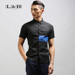 Luo Hao nam mùa hè cotton mỏng giản dị cổ tròn ngắn tay t-shirt nam thời trang cá tính in ấn thanh niên từ bi người đàn ông