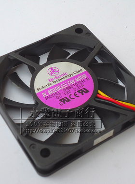 原装 百瑞BI-SONIC BS601012H B 12V 0.21A 6CM 6010 3线散热风扇