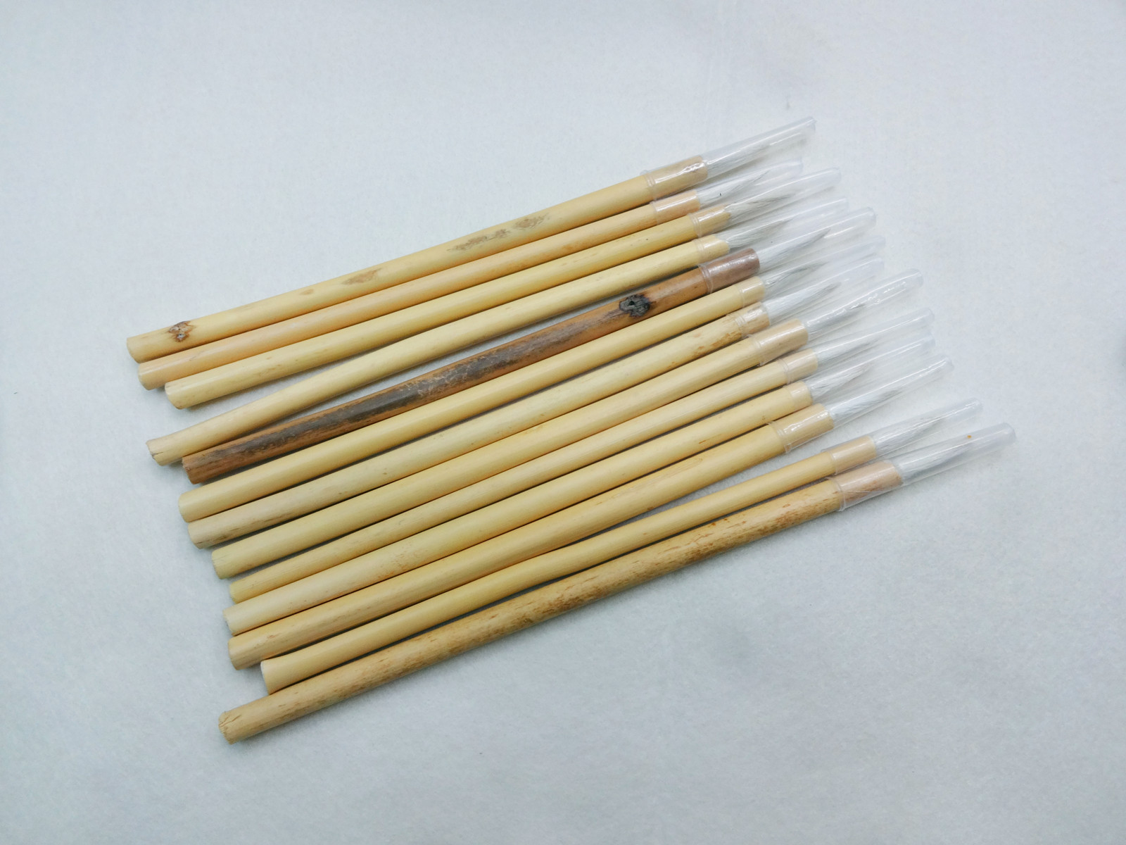 【批发】工业用油漆工点漆笔 油漆笔 毛笔一次性毛笔 棕竹杆毛笔