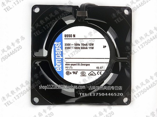 TYP 8550N德国PAPST 8038 8厘米 230V 12/11W 全金属叶耐高温风扇