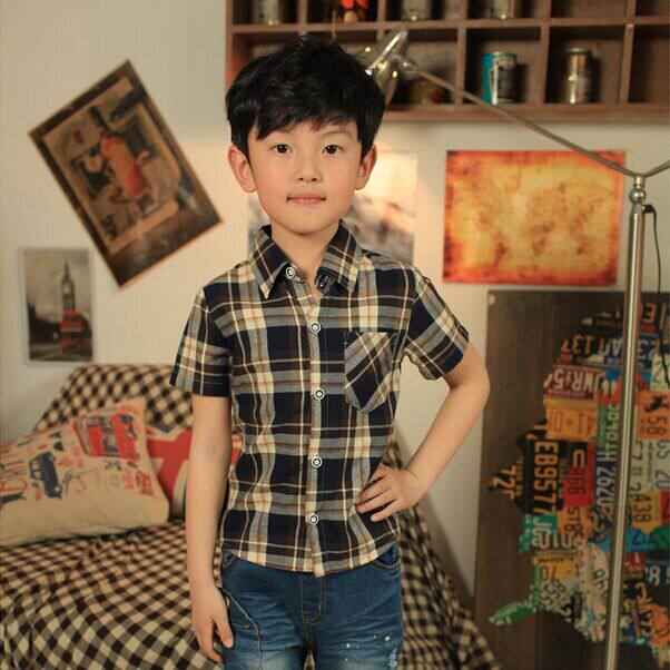 Chemise garcon à manche courte - Ref 2077357 Image 1