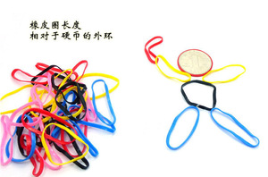 日韩版一次性儿童塑料像皮筋拉不断盘发头绳发饰糖果色头饰发绳