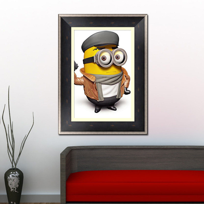 【新品】【方钻满贴】动漫周边方圆钻石画绣欧美动漫小黄人插图