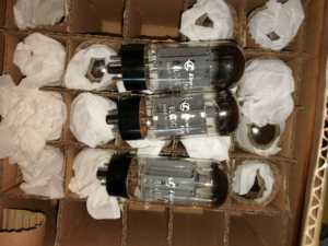 曙光6L6GC电子管 有的有点歪，不严重