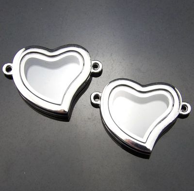 floating charms locket手链 玻璃相框DIY盒子速卖通外贸货源心形