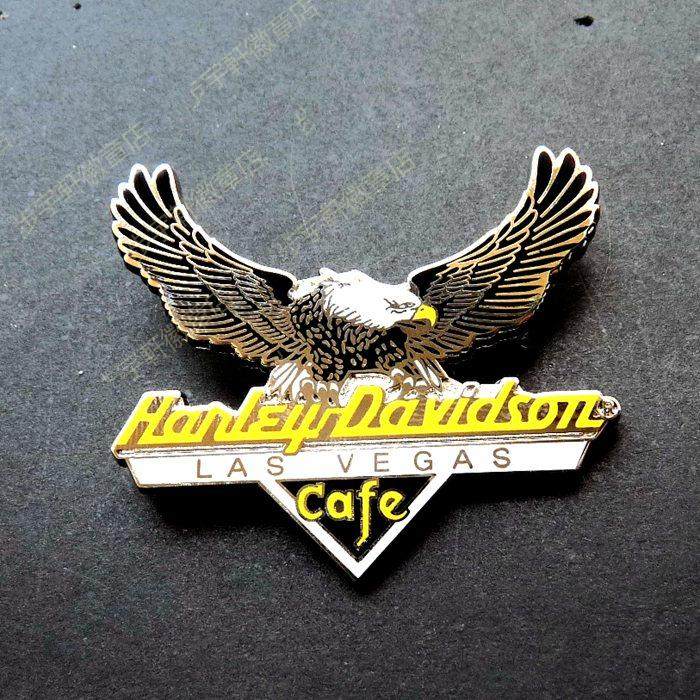 美拉斯维加斯哈雷摩托车大雄鹰徽章 男士胸针男 衬衫文玩配饰