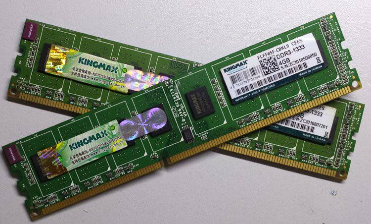 kingmax胜创 台式机内存条 DDR3 1333 4G 电脑内存条双面颗粒
