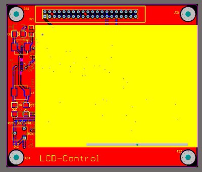 TFT LCD模块原理图PCB LQ035Q7DB02 LZ9FC22 LCD控制器 MAX1664