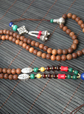 高档宝石玉器项链挂绳古朴风沉香