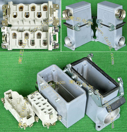 HDC-HSB-6 6Px35A大电流铸铝壳+防水垫圈 连接器 航空插头 高品质
