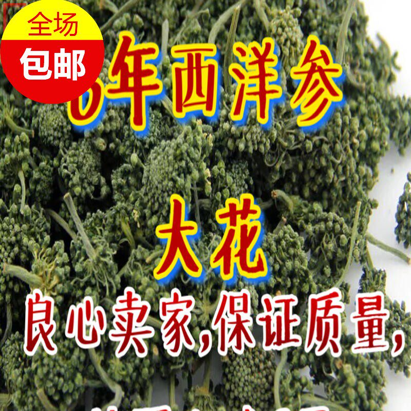 正宗长白山西洋参花茶 花旗参花 非三七花 东北人参 包邮